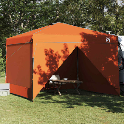 Pavillon-Zelt Orange 290 x 290 x 251 cm Stoff