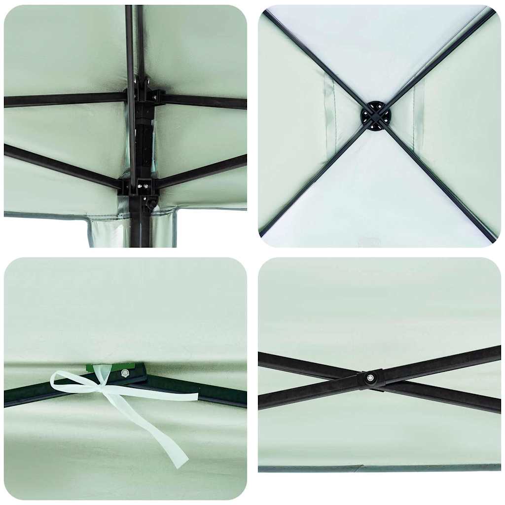 Pavillon-Zelt Grün 290 x 290 x 251 cm Stoff