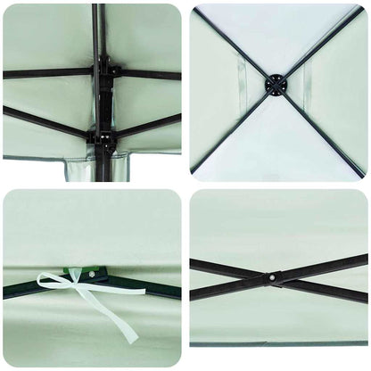 Pavillon-Zelt Grün 290 x 290 x 251 cm Stoff