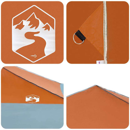 Pavillon-Zelt Orange 395 x 395 x 251 cm Stoff