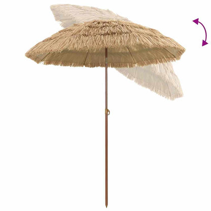 vidaXL Garten-Sonnenschirm Natur 160 x 160 x 196 cm