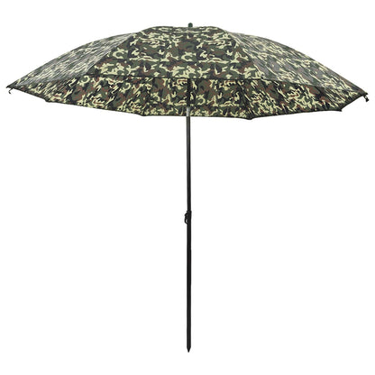 vidaXL Angel-Regenschirm Tarnung 240 x 210 cm Oxford-Polyester