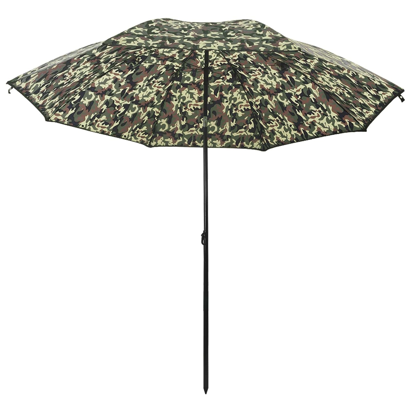 vidaXL Angel-Regenschirm Tarnung 240 x 210 cm Oxford-Polyester