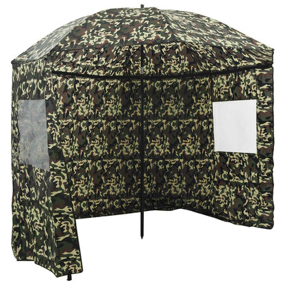 vidaXL Angel-Regenschirm Tarnung 220 x 193 cm Oxford-Polyester