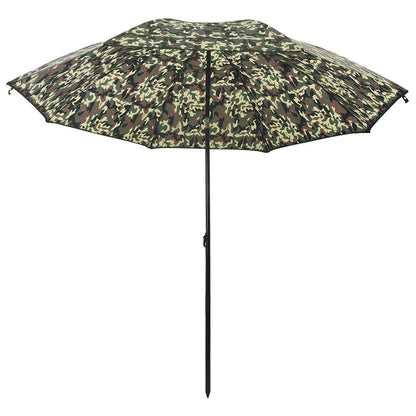 vidaXL Angel-Regenschirm Tarnung 220 x 193 cm Oxford-Polyester