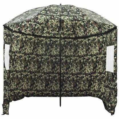 vidaXL Angel-Regenschirm Tarnung 220 x 193 cm Oxford-Polyester