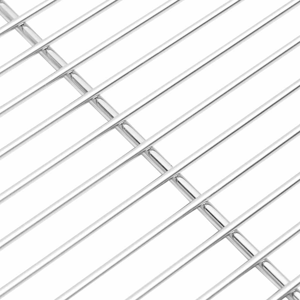 Grillrost Silber 40 x 35 cm Edelstahl