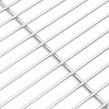 Grillrost Silber 60 x 40 cm Edelstahl