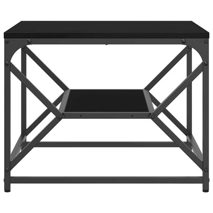 vidaXL Couchtisch Schwarz Eichen-Optik 51 x 50 x 40 cm