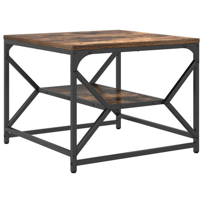 vidaXL Couchtisch Geräucherte Eiche 51 x 50 x 40 cm