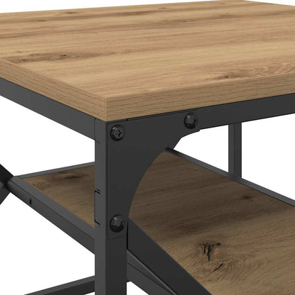vidaXL Couchtisch Artisan-Eiche 51 x 50 x 40 cm