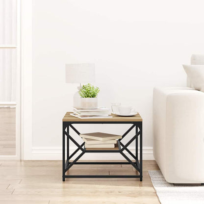 vidaXL Couchtisch Artisan-Eiche 51 x 50 x 40 cm