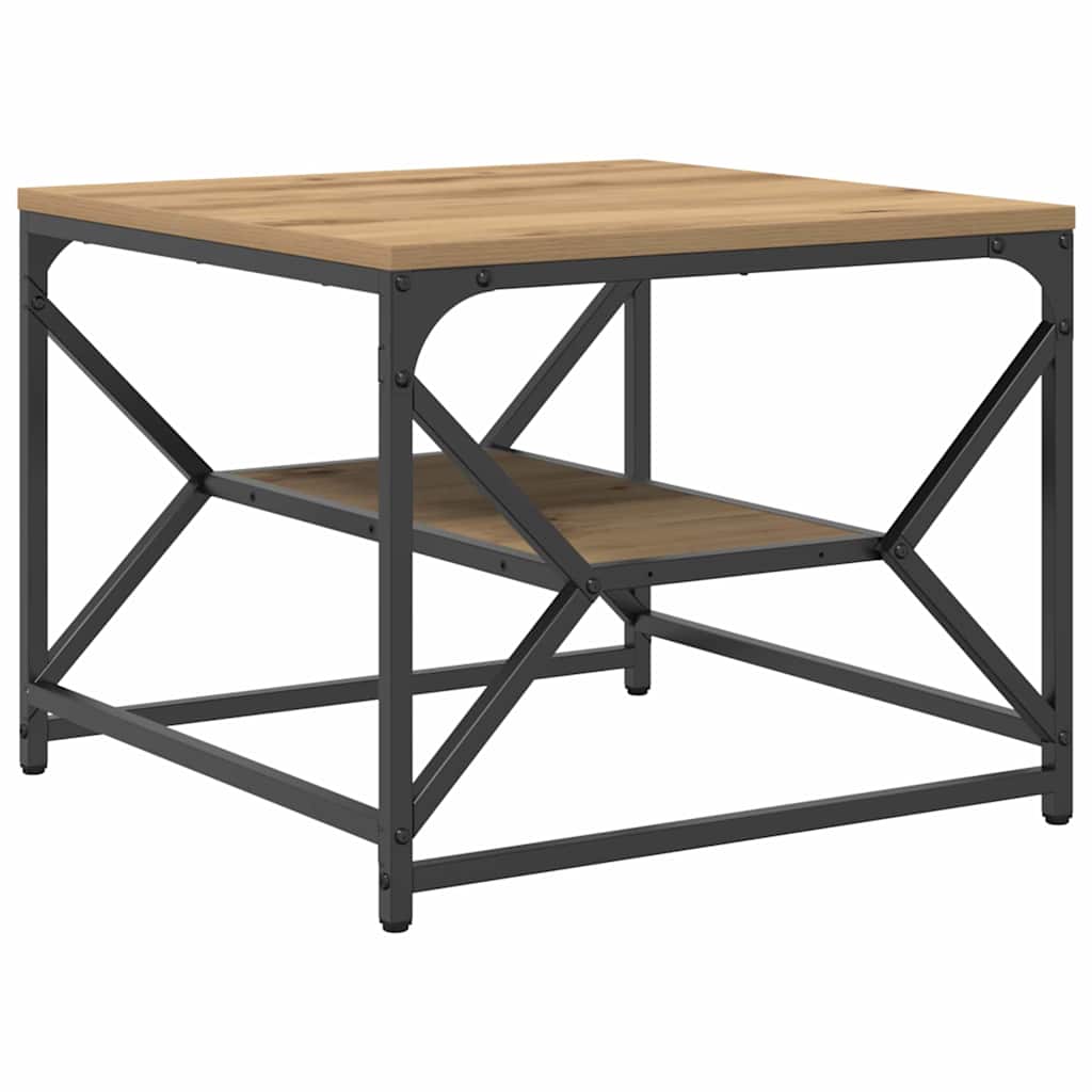 vidaXL Couchtisch Artisan-Eiche 51 x 50 x 40 cm