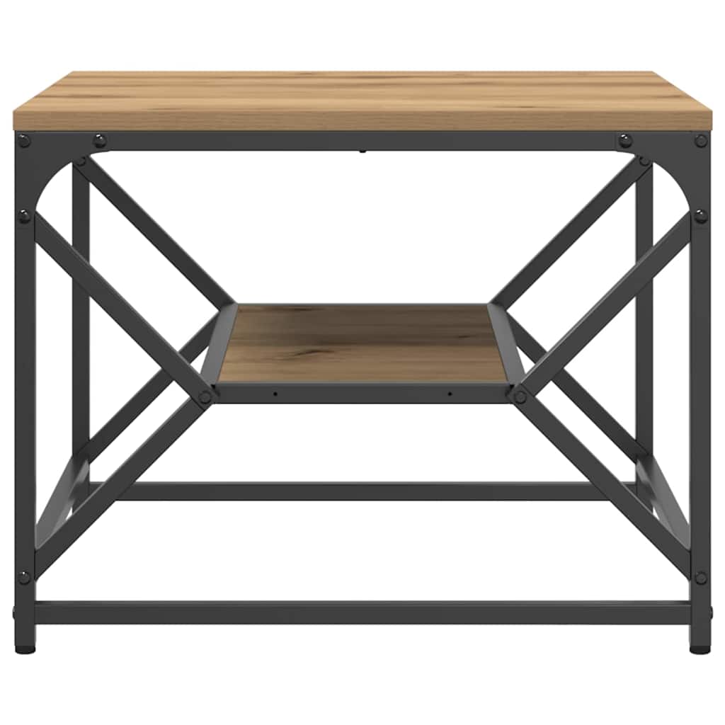 vidaXL Couchtisch Artisan-Eiche 51 x 50 x 40 cm
