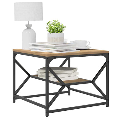 vidaXL Couchtisch Artisan-Eiche 51 x 50 x 40 cm