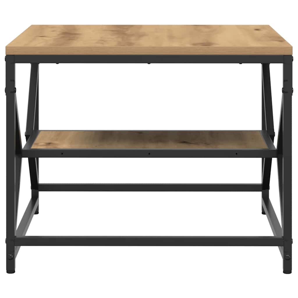 vidaXL Couchtisch Artisan-Eiche 51 x 50 x 40 cm