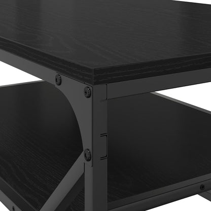 vidaXL Couchtisch Schwarz Eichen-Optik 90 x 50 x 40 cm