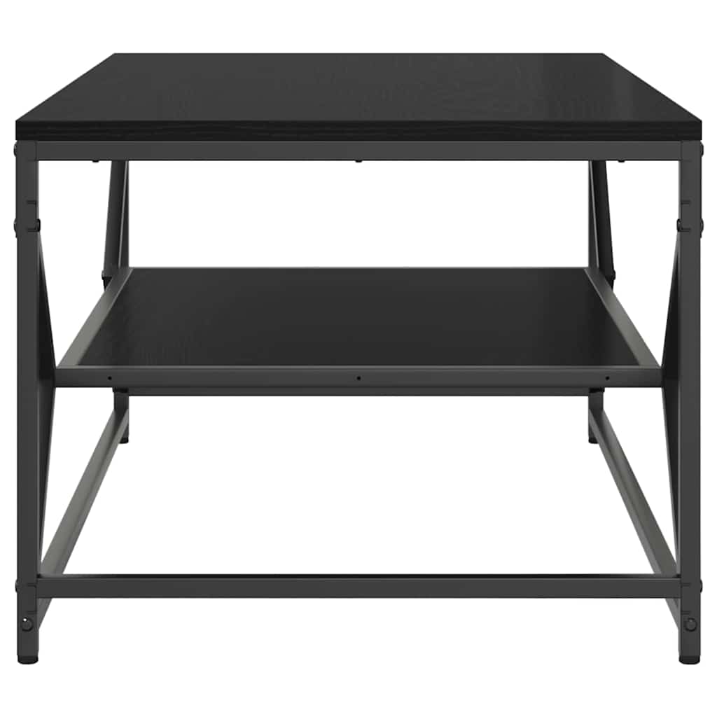 vidaXL Couchtisch Schwarz Eichen-Optik 90 x 50 x 40 cm