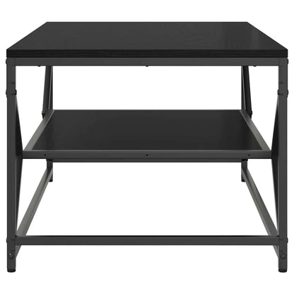 vidaXL Couchtisch Schwarz Eichen-Optik 90 x 50 x 40 cm