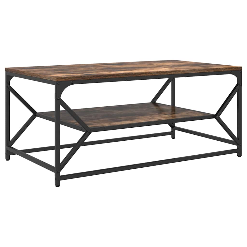 vidaXL Couchtisch Geräucherte Eiche 90 x 50 x 40 cm