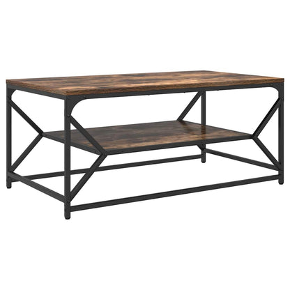 vidaXL Couchtisch Geräucherte Eiche 90 x 50 x 40 cm