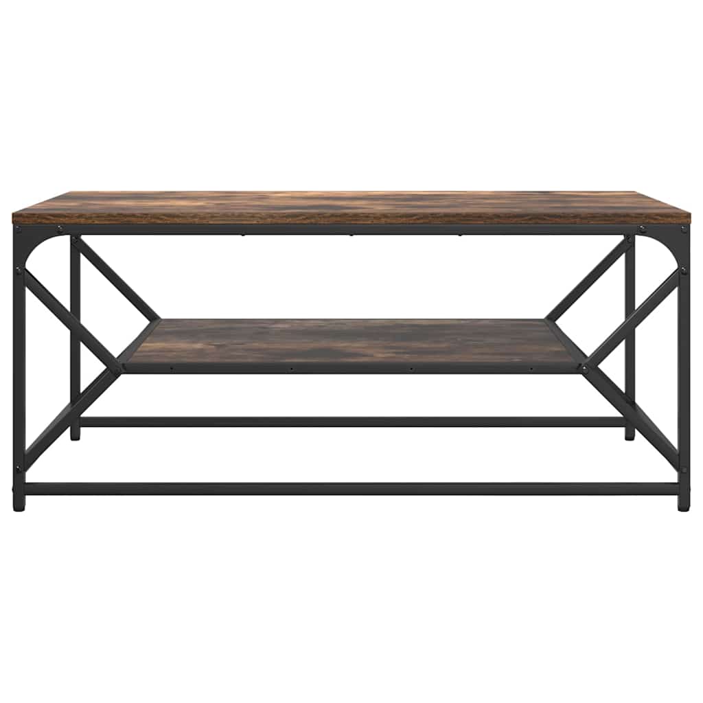 vidaXL Couchtisch Geräucherte Eiche 90 x 50 x 40 cm
