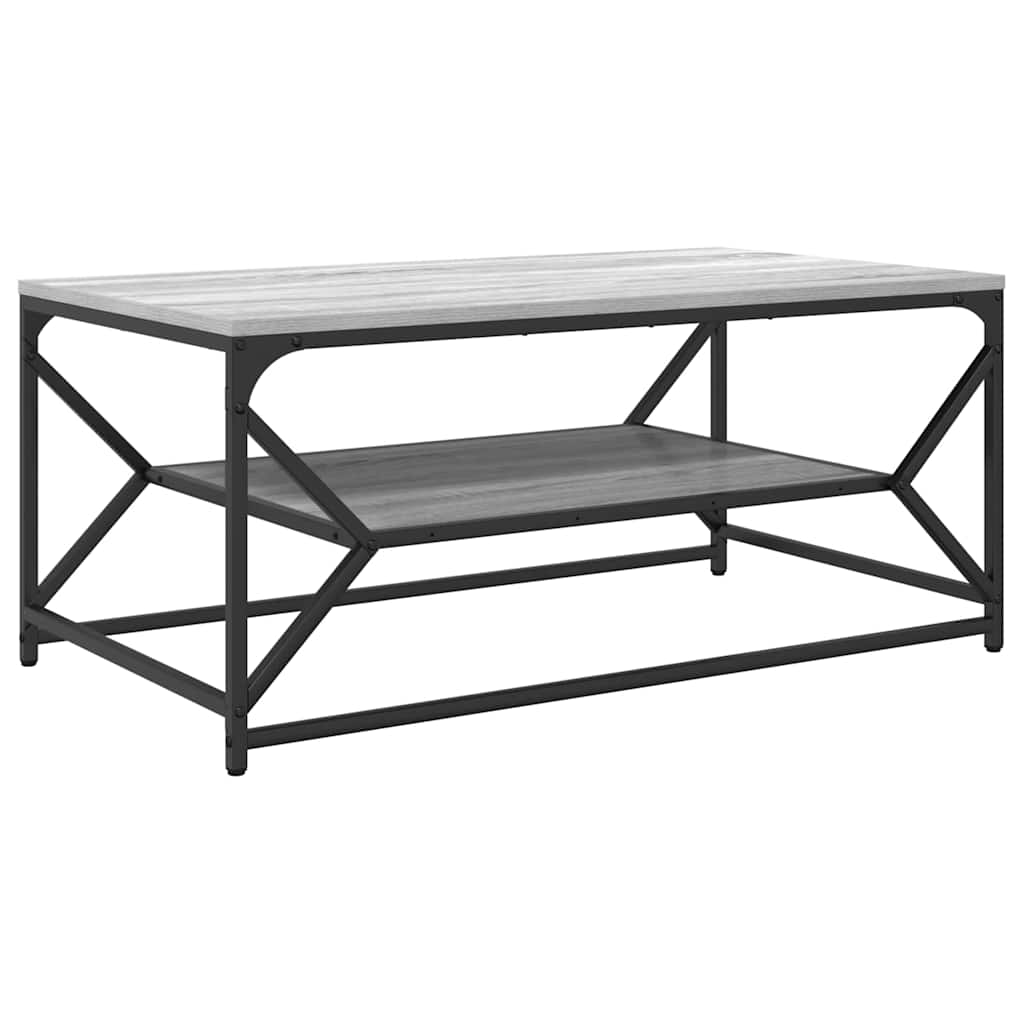 vidaXL Couchtisch Graues Sonoma 90 x 50 x 40 cm