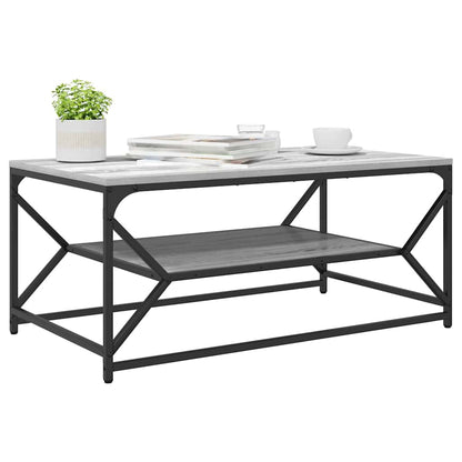 vidaXL Couchtisch Graues Sonoma 90 x 50 x 40 cm