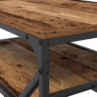 vidaXL Couchtisch Altholz 90 x 50 x 40 cm Ingenieure Holz und Stahl