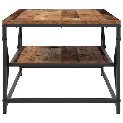 vidaXL Couchtisch Altholz 90 x 50 x 40 cm Ingenieure Holz und Stahl