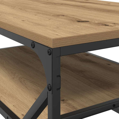 vidaXL Table basse chêne artisan 90 x 50 x 40 cm