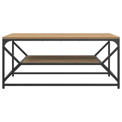 vidaXL Table basse chêne artisan 90 x 50 x 40 cm