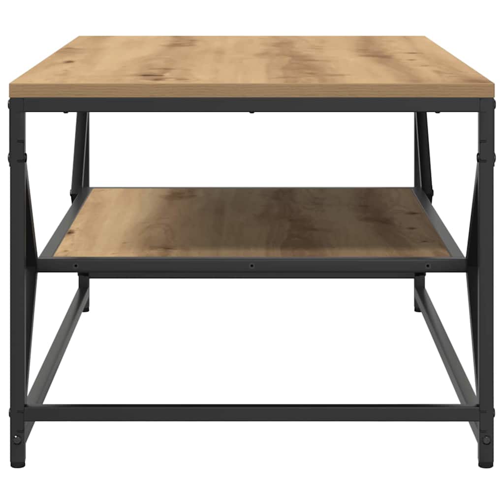 vidaXL Table basse chêne artisan 90 x 50 x 40 cm
