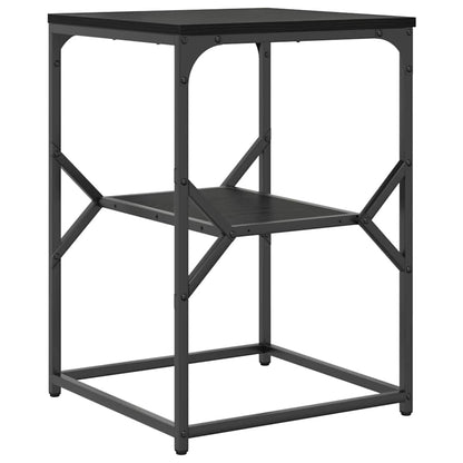 vidaXL Table d'appoint Noir aspect chêne 41 x 40 x 60 cm