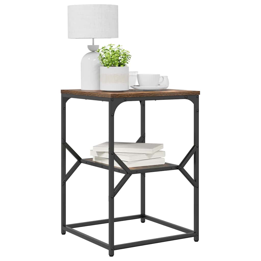 vidaXL Table d'appoint Chêne fumé 41 x 40 x 60 cm