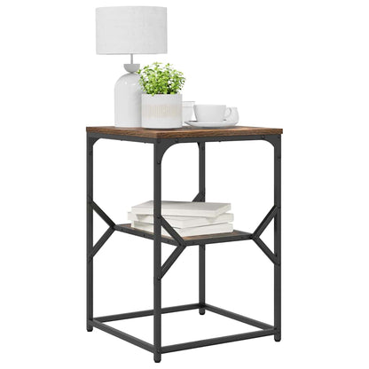 vidaXL Table d'appoint Chêne fumé 41 x 40 x 60 cm