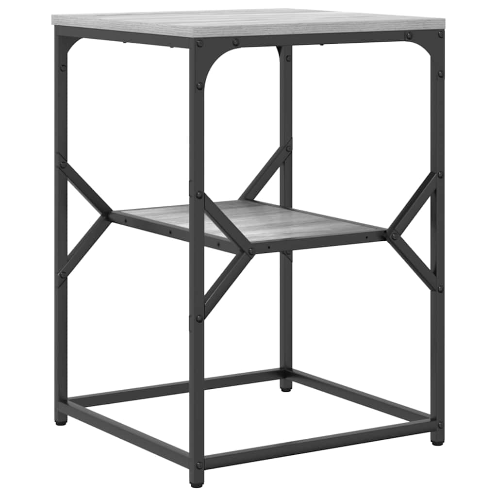 vidaXL Table d'appoint Sonoma gris 41 x 40 x 60 cm