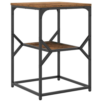 vidaXL Table d'appoint en bois de récupération 41 x 40 x 60 cm Bois d'ingénierie et acier
