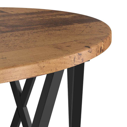 vidaXL Beistelltisch 2 pcs Altholz Ingenieure Holz und Stahl