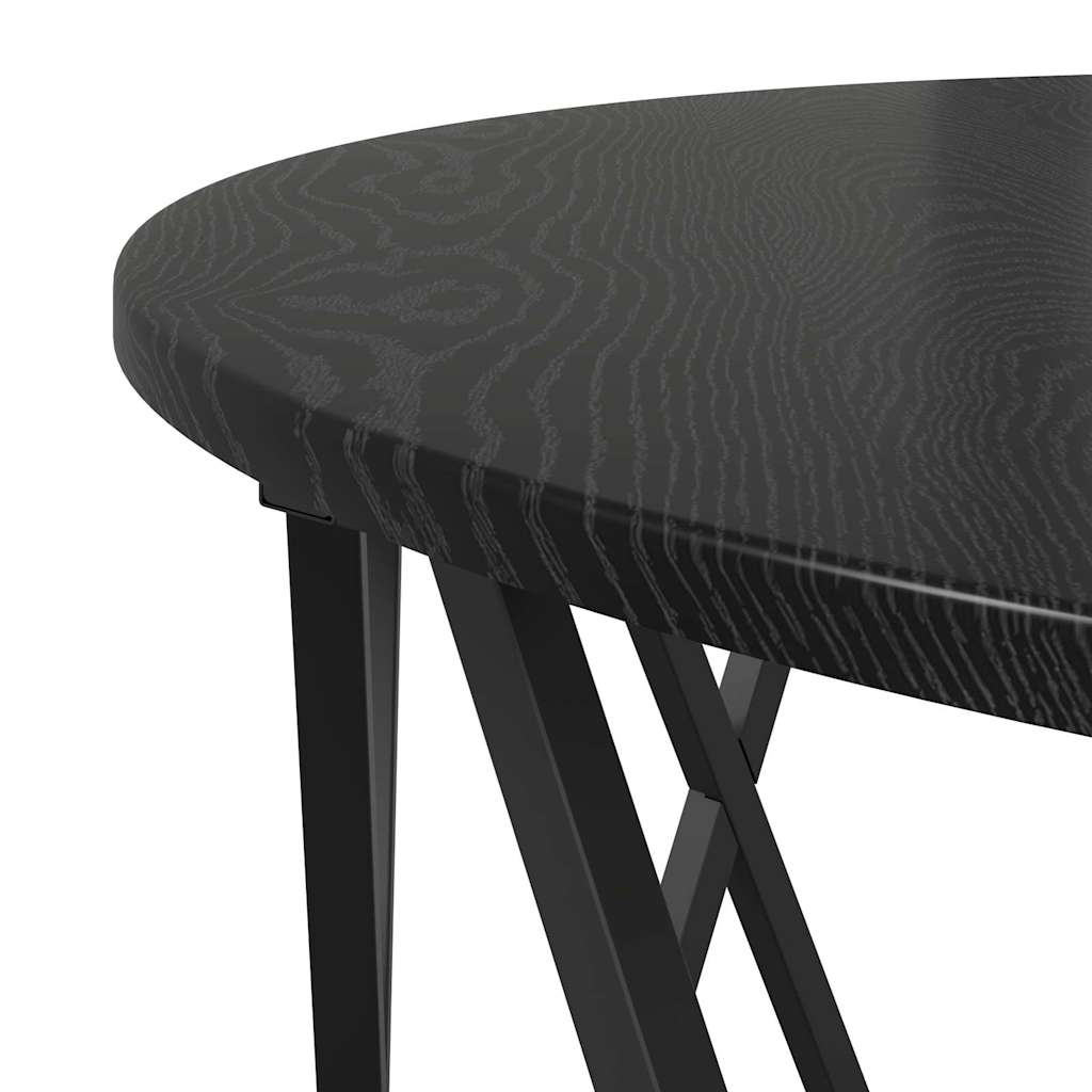 vidaXL Couchtisch Schwarz Eichen-Optik 80 x 80 x 42 cm