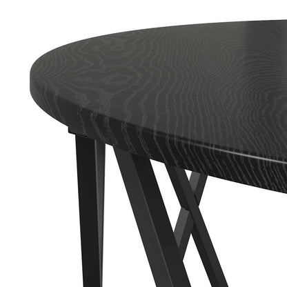 vidaXL Couchtisch Schwarz Eichen-Optik 80 x 80 x 42 cm