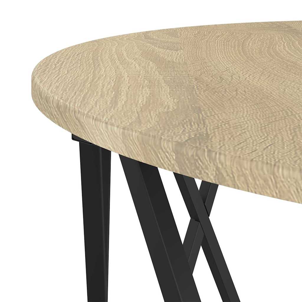 vidaXL Couchtisch Sonoma-Eiche 80 x 80 x 42 cm