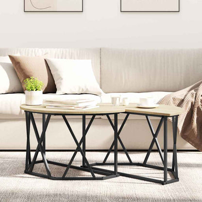 vidaXL Couchtisch Sonoma-Eiche 80 x 80 x 42 cm