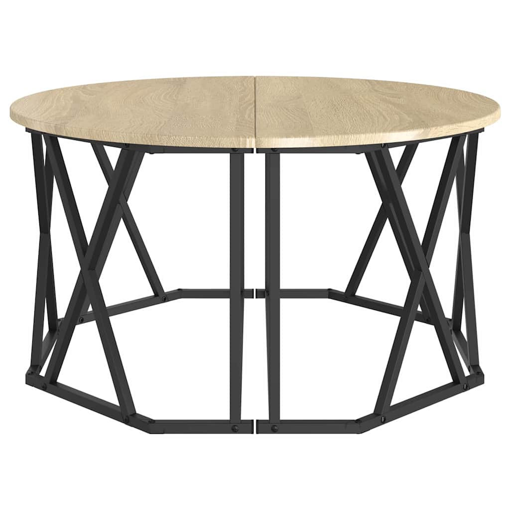 vidaXL Couchtisch Sonoma-Eiche 80 x 80 x 42 cm