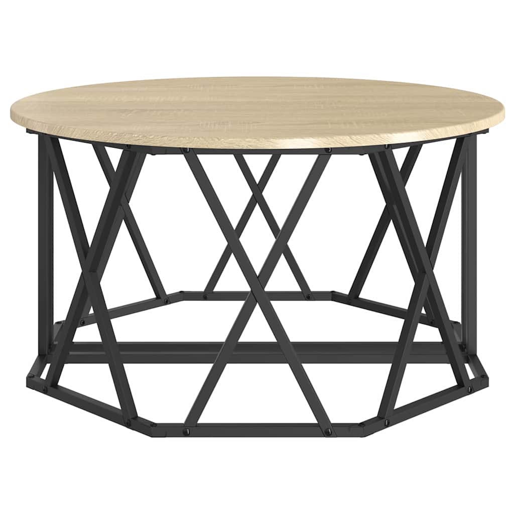 vidaXL Couchtisch Sonoma-Eiche 80 x 80 x 42 cm