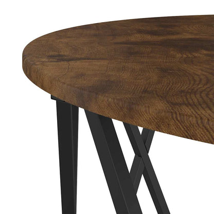 vidaXL Couchtisch Geräucherte Eiche 80 x 80 x 42 cm