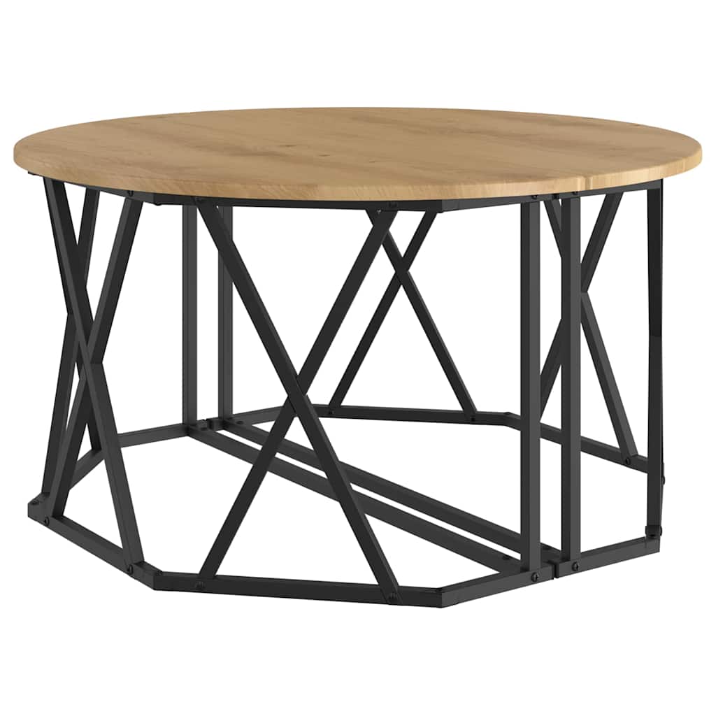 vidaXL Couchtisch Artisan-Eiche 80 x 80 x 42 cm
