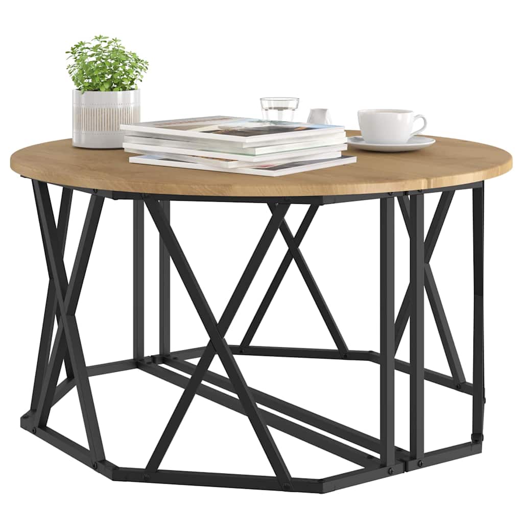 vidaXL Couchtisch Artisan-Eiche 80 x 80 x 42 cm