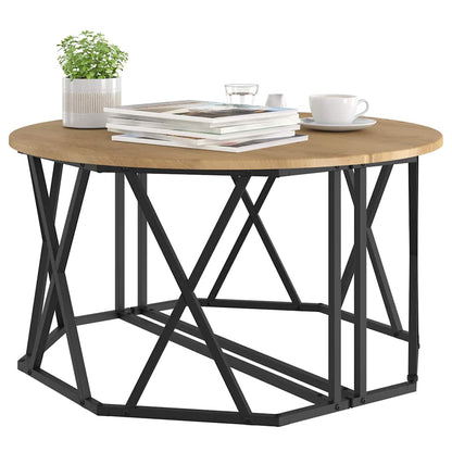 vidaXL Couchtisch Artisan-Eiche 80 x 80 x 42 cm