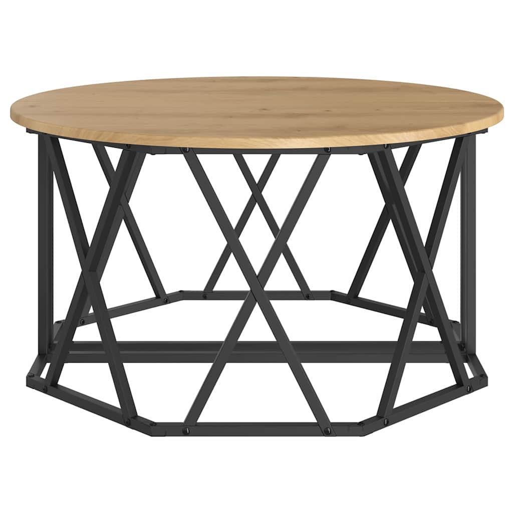 vidaXL Couchtisch Artisan-Eiche 80 x 80 x 42 cm